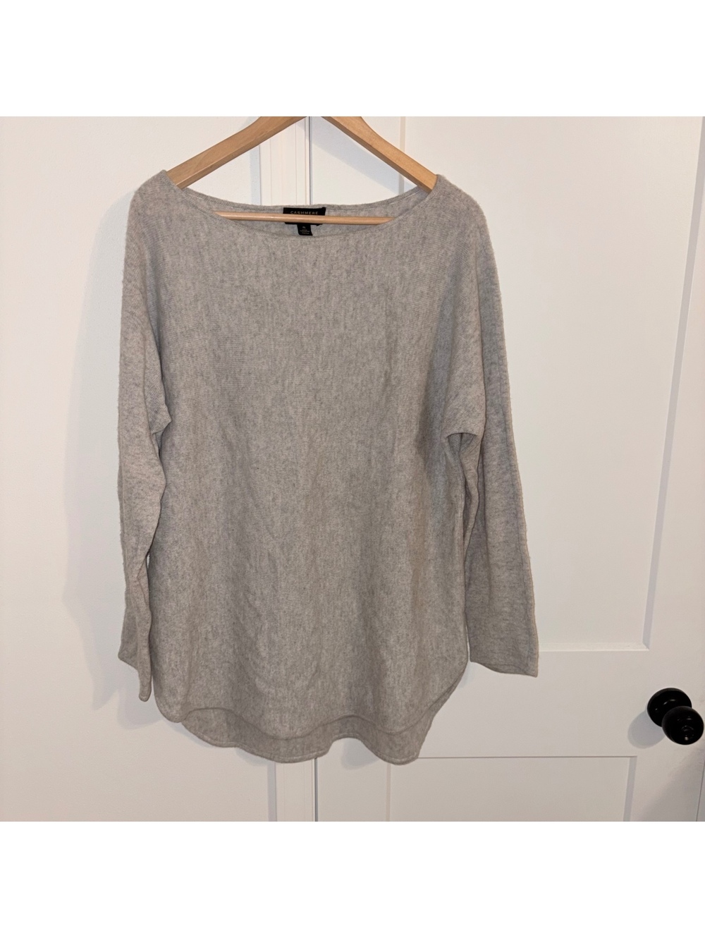 Charter Club Luxury $120 100% Cashmere Woman’s XL gray cashmere sweater